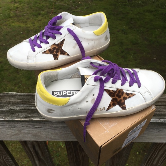 Golden Goose Shoes - Golden Goose Superstar White Leather/Animalier NIB